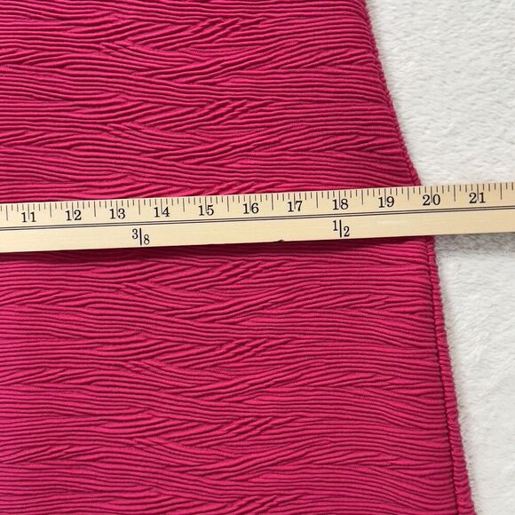 Sara Campbell Sheath Mini Dress Womens Sz L Fuchsia Stretch Long Sleeves - Picture 14 of 15